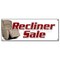 Signmission RECLINER SALE BANNER SIGN furniture chairs sofa coffee tables lazyboy B-Recliner Sale - alternate 1